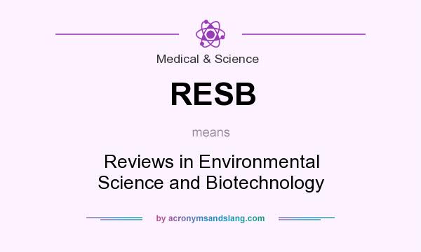 What does RESB mean? It stands for Reviews in Environmental Science and Biotechnology