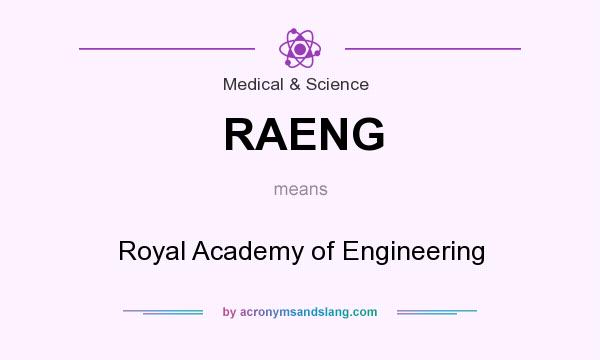 What does RAENG mean? It stands for Royal Academy of Engineering