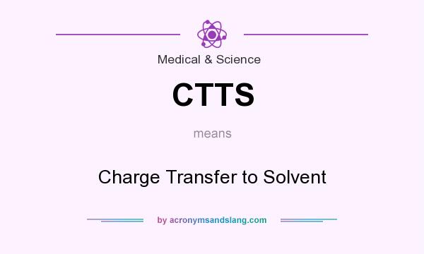 What does CTTS mean? It stands for Charge Transfer to Solvent