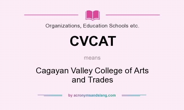 What does CVCAT mean? It stands for Cagayan Valley College of Arts and Trades