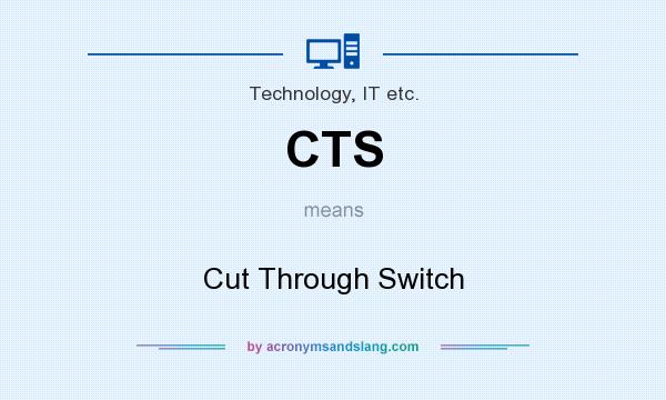 What does CTS mean? It stands for Cut Through Switch