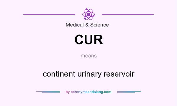 What does CUR mean? It stands for continent urinary reservoir