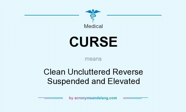 What does CURSE mean? It stands for Clean Uncluttered Reverse Suspended and Elevated