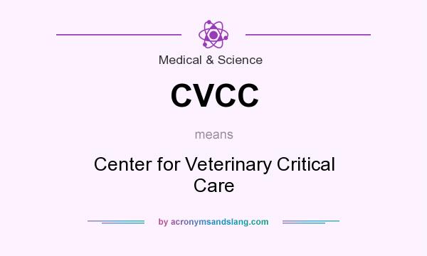 What does CVCC mean? It stands for Center for Veterinary Critical Care
