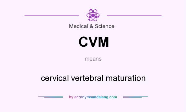What does CVM mean? It stands for cervical vertebral maturation