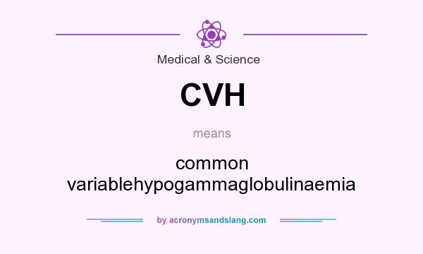 What does CVH mean? It stands for common variablehypogammaglobulinaemia