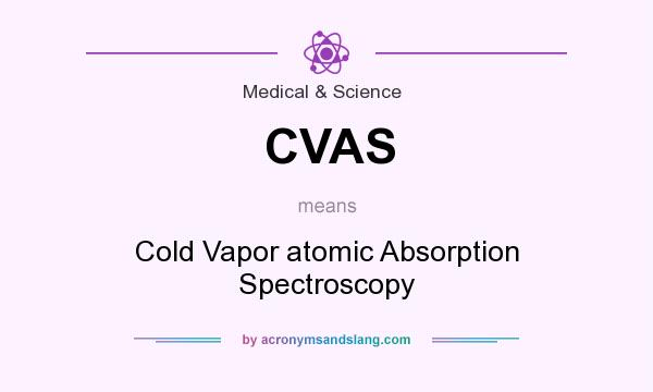 What does CVAS mean? It stands for Cold Vapor atomic Absorption Spectroscopy