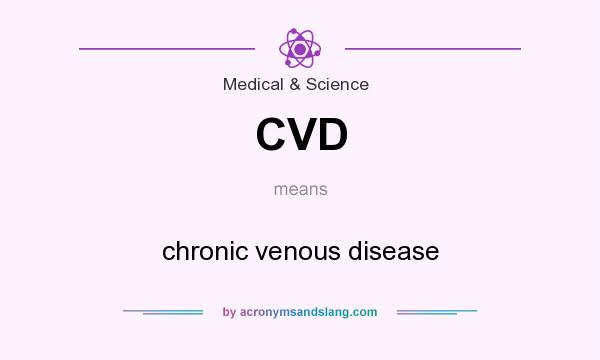 What does CVD mean? It stands for chronic venous disease