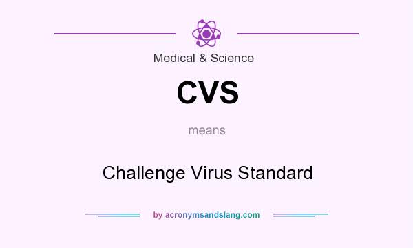 What does CVS mean? It stands for Challenge Virus Standard