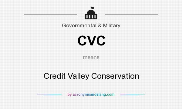 What does CVC mean? It stands for Credit Valley Conservation