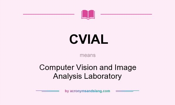 What does CVIAL mean? It stands for Computer Vision and Image Analysis Laboratory