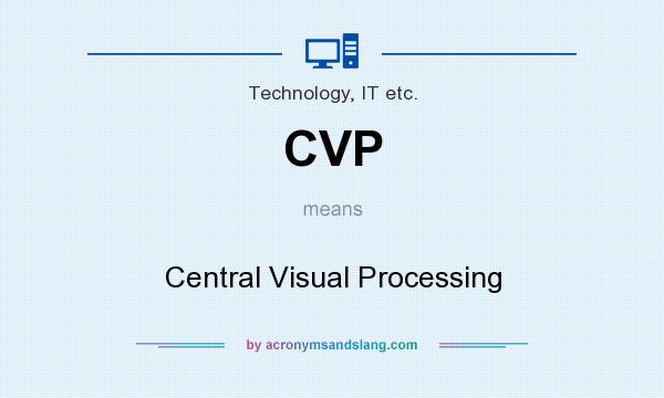 What does CVP mean? It stands for Central Visual Processing