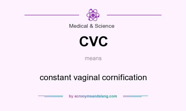 What does CVC mean? It stands for constant vaginal cornification