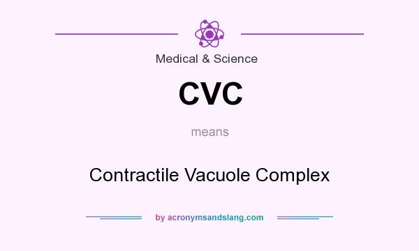 What does CVC mean? It stands for Contractile Vacuole Complex