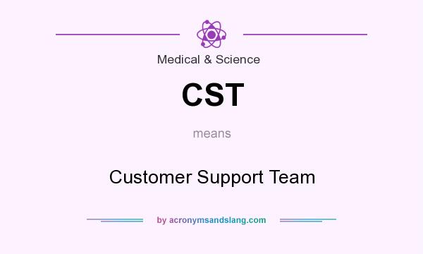 What does CST mean? It stands for Customer Support Team