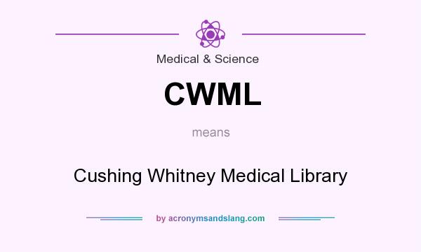 What does CWML mean? It stands for Cushing Whitney Medical Library