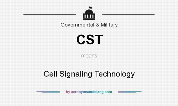 What does CST mean? It stands for Cell Signaling Technology