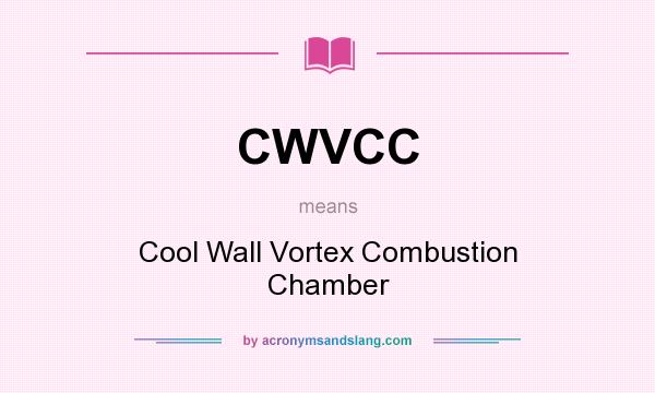 What does CWVCC mean? It stands for Cool Wall Vortex Combustion Chamber