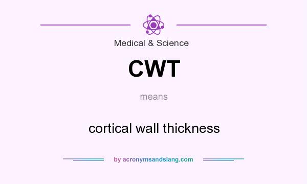 What does CWT mean? It stands for cortical wall thickness