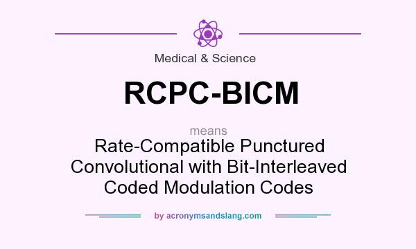 What does RCPC-BICM mean? It stands for Rate-Compatible Punctured Convolutional with Bit-Interleaved Coded Modulation Codes