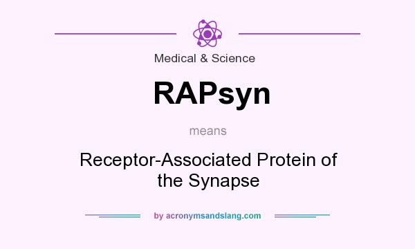 What does RAPsyn mean? It stands for Receptor-Associated Protein of the Synapse