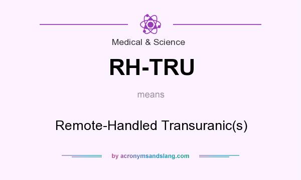 What does RH-TRU mean? It stands for Remote-Handled Transuranic(s)