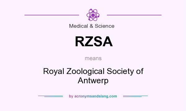 What does RZSA mean? It stands for Royal Zoological Society of Antwerp
