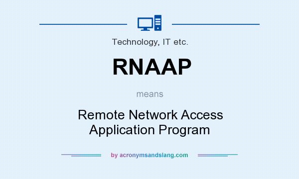 What does RNAAP mean? It stands for Remote Network Access Application Program