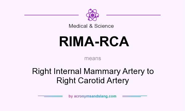 What does RIMA-RCA mean? It stands for Right Internal Mammary Artery to Right Carotid Artery