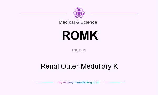 What does ROMK mean? It stands for Renal Outer-Medullary K