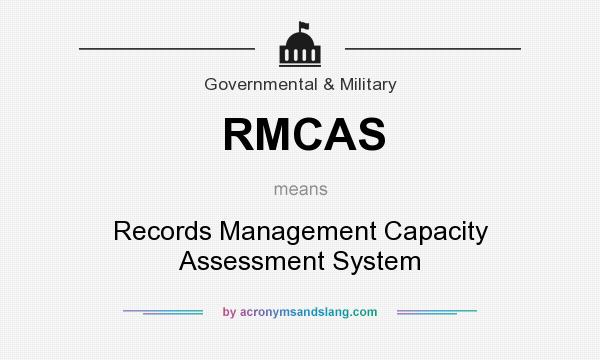 What does RMCAS mean? It stands for Records Management Capacity Assessment System