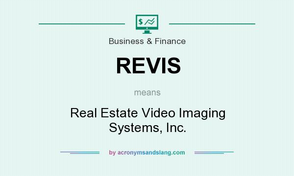 What does REVIS mean? It stands for Real Estate Video Imaging Systems, Inc.