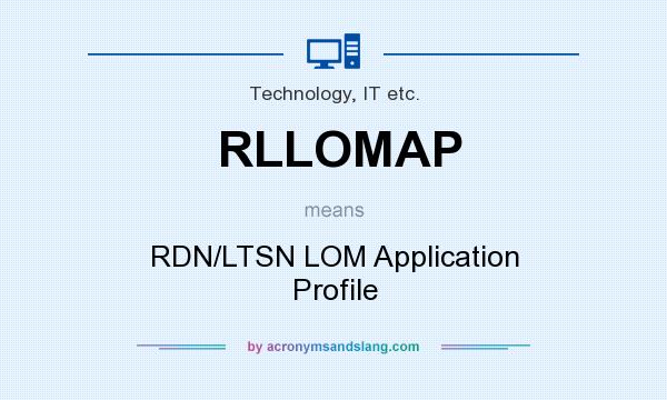 What does RLLOMAP mean? It stands for RDN/LTSN LOM Application Profile