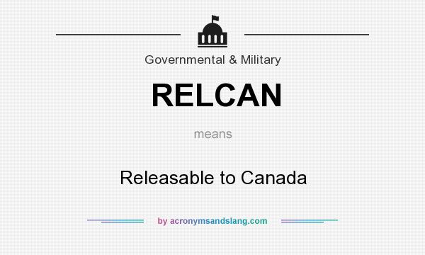What does RELCAN mean? It stands for Releasable to Canada