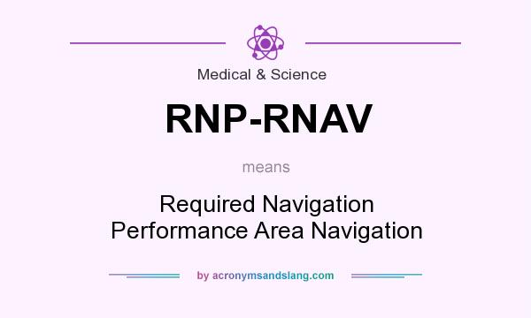 What does RNP-RNAV mean? It stands for Required Navigation Performance Area Navigation