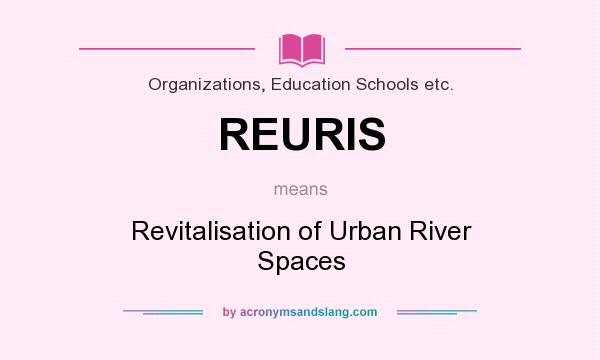 What does REURIS mean? It stands for Revitalisation of Urban River Spaces