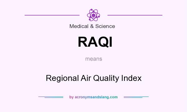 What does RAQI mean? It stands for Regional Air Quality Index