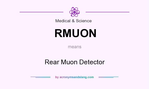 What does RMUON mean? It stands for Rear Muon Detector
