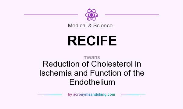 What does RECIFE mean? It stands for Reduction of Cholesterol in Ischemia and Function of the Endothelium