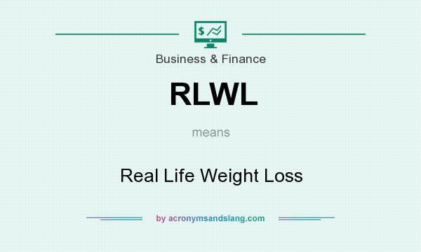 What does RLWL mean? It stands for Real Life Weight Loss