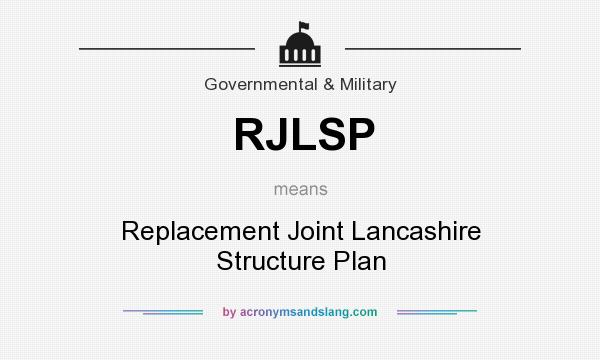 What does RJLSP mean? It stands for Replacement Joint Lancashire Structure Plan