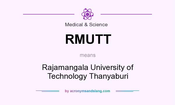 What does RMUTT mean? It stands for Rajamangala University of Technology Thanyaburi