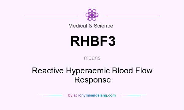 What does RHBF3 mean? It stands for Reactive Hyperaemic Blood Flow Response