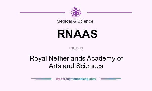 What does RNAAS mean? It stands for Royal Netherlands Academy of Arts and Sciences