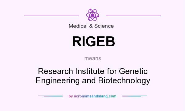 What does RIGEB mean? It stands for Research Institute for Genetic Engineering and Biotechnology