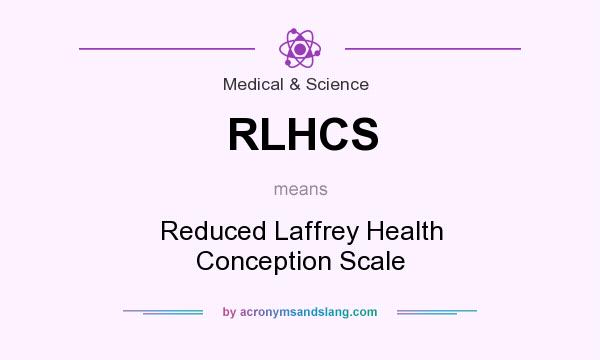 What does RLHCS mean? It stands for Reduced Laffrey Health Conception Scale