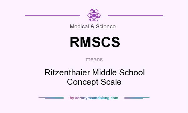 What does RMSCS mean? It stands for Ritzenthaier Middle School Concept Scale