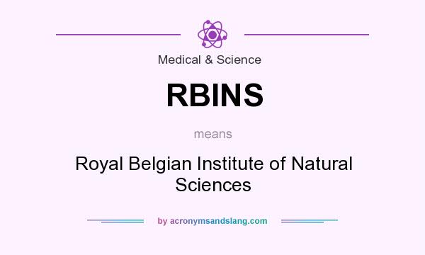 What does RBINS mean? It stands for Royal Belgian Institute of Natural Sciences