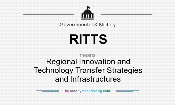 What does RITTS mean? It stands for Regional Innovation and Technology Transfer Strategies and Infrastructures