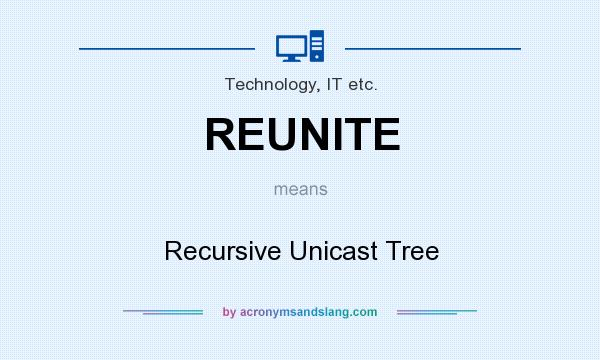 What does REUNITE mean? It stands for Recursive Unicast Tree